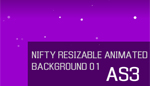 Nifty Resizable animated background 01 AS3 