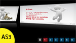 XML based 3D carousel Banner Auto and Manual rotator 