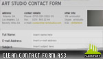 Clean Contact Form AS3 with Social Links Clean Contact Form AS3 with Social Links